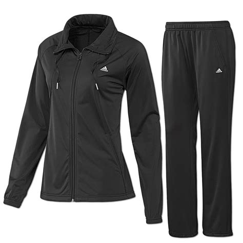 adidas jogginganzug schwarz damen|adidas trainersanzug damen.